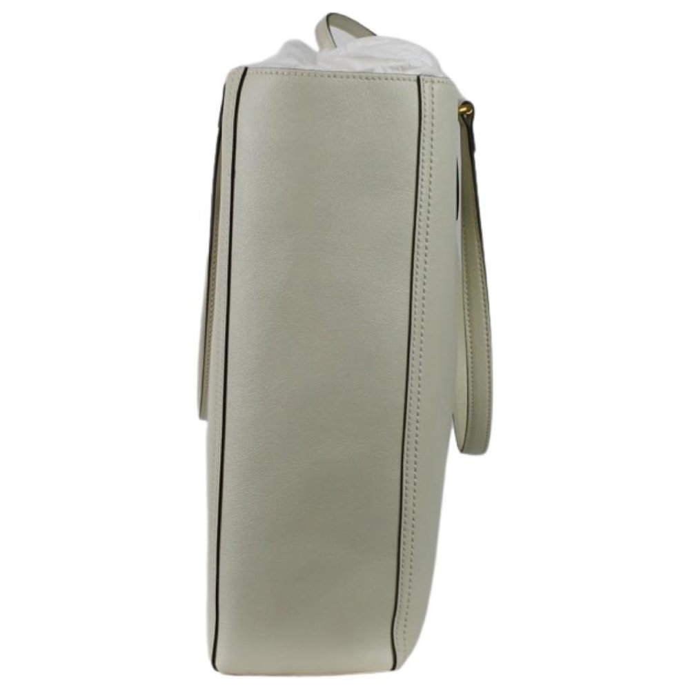 NWT Gucci Women's Tote Bag GG Gold Buckle Size M White Color - Picture 3 of 6